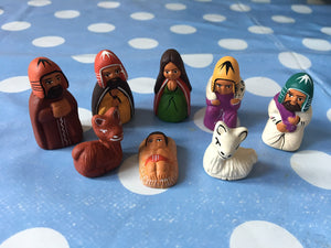 Nativity Scene, Nativity Set, Ceramic nativity set 8 pieces