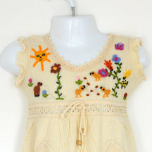 Load image into Gallery viewer, Girls cotton dress, Girl summer dress, Baby summer dress (Hand embroidered 100% organic)