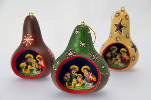 Nativity Set Gourd, Nativity Scene, Christmas decorarion