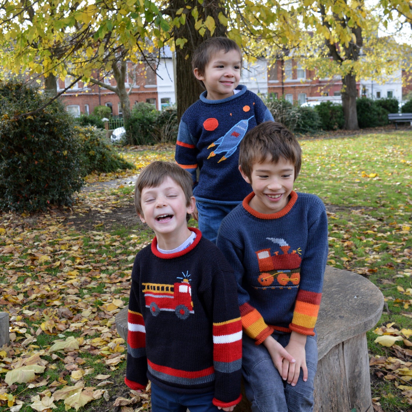 Boy Alpaca Jumper Rocket motif, Boy Sweater/Pullover, Knitted Children Clothing,Toddler Clothing, Fun children clothes, Blue jumper, Toodler