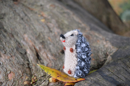 Hedgehog Keyring, Hedgehog Keychain, Hand Knitted Hedgehog, Woodland nursery decor