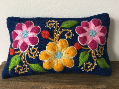 Make up bag, Make up case, Flower bag, Hand embroidered bag, Cosmetic bag, Gift for her, Pencil case, Make up storage, Friend present