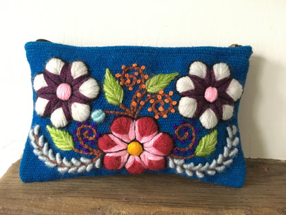 Make up bag, Make up case, Flower bag, Hand embroidered bag, Cosmetic bag, Gift for her, Pencil case, Make up storage, Friend present