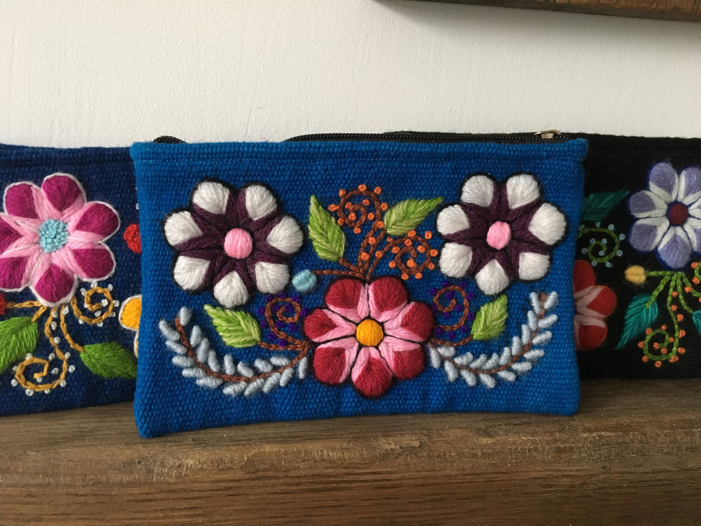 Make up bag, Make up case, Flower bag, Hand embroidered bag, Cosmetic bag, Gift for her, Pencil case, Make up storage, Friend present