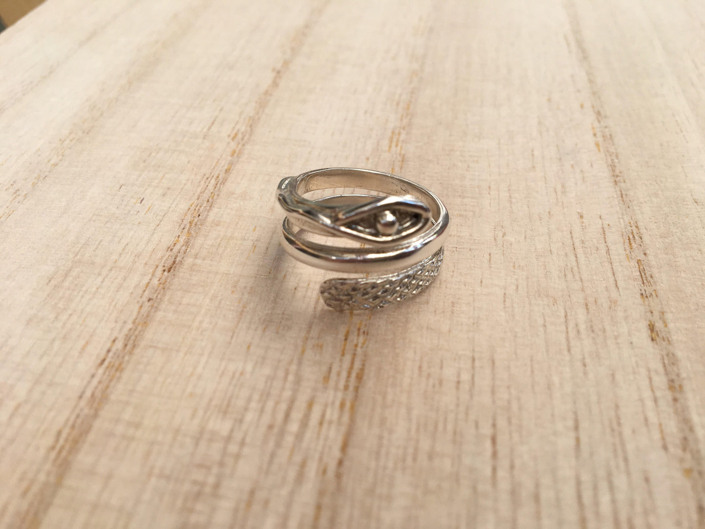 Snake sterling silver ring, Serpent Adjustable Ring, Animal ring, Gift for her,Tribal ring, Boho ring