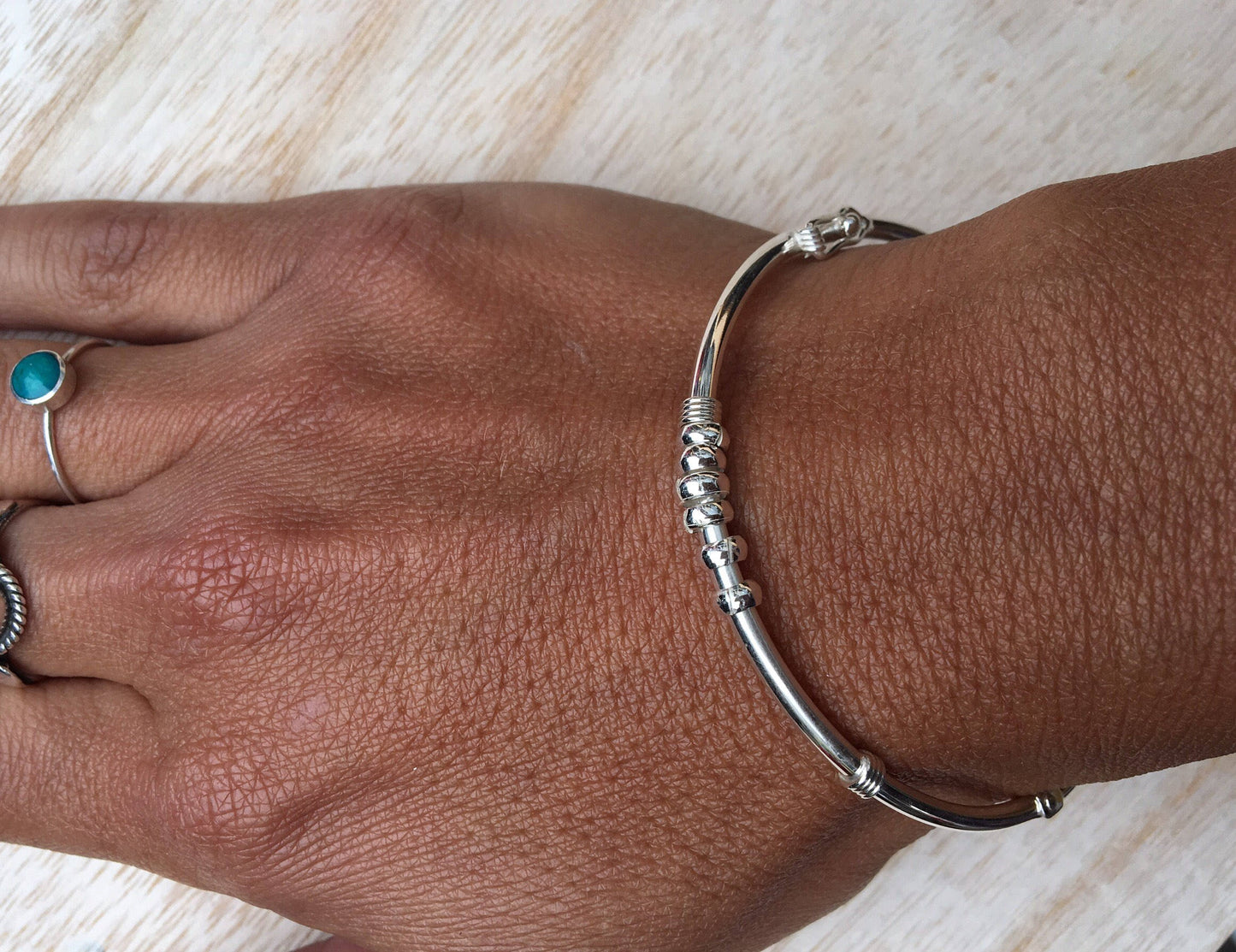 Sterling silver bangle