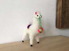 Load image into Gallery viewer, Llama  Toy/Ornament, perfect for birthday or Christmas present made of alpaca wool fur