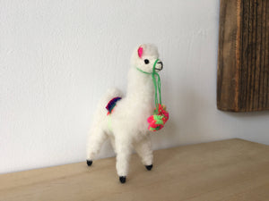 Llama  Toy/Ornament, perfect for birthday or Christmas present made of alpaca wool fur