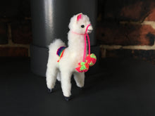 Load image into Gallery viewer, Llama  Toy/Ornament, perfect for birthday or Christmas present made of alpaca wool fur
