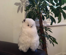 Load image into Gallery viewer, Alpaca cuddle Ornament, Alpaca ornament perfect for birthday or Christmas present made of alpaca wool fur