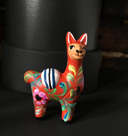 Llama  Ornament, Hand painted ceramic alpaca, Llama ornament perfect for birthday or Christmas present