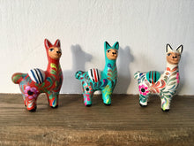 Load image into Gallery viewer, Llama  Ornament, Hand painted ceramic alpaca, Llama ornament perfect for birthday or Christmas present