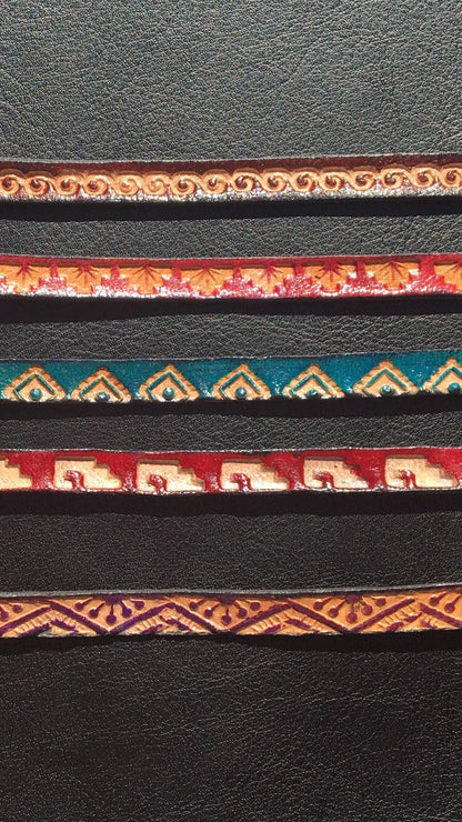 Colourful Leather Wristband