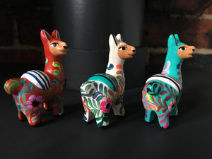 Llama  Ornament, Hand painted ceramic alpaca, Llama ornament perfect for birthday or Christmas present