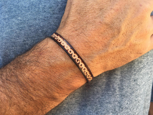 Colourful Leather Wristband