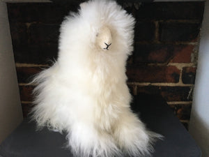 Llama toy Ornament, Llama figure ornament perfect for birthday or Christmas present made of alpaca wool fur