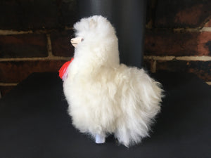 Llama Toy/Ornament, Alpaca ornament perfect for birthday or Christmas present made of alpaca wool fur