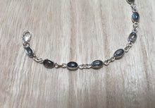 Load image into Gallery viewer, Labradorite sterling silver bracelet