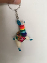 Load image into Gallery viewer, Pride Llama Key ring, Llama key chain, Llama ornament, Pride gifts, Pride llama