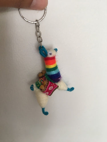 Pride Llama Key ring, Llama key chain, Llama ornament, Pride gifts, Pride llama