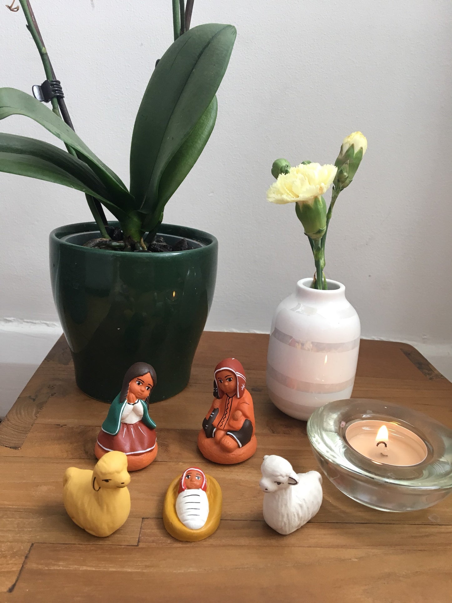 Nativity Scene, Nativity Set, Ceramic nativity set 5 pieces