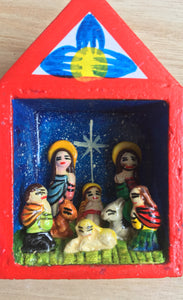Nativity Scene, Nativity Set, Miniature nativity , Retablos