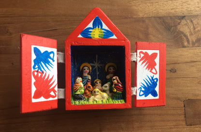 Nativity Scene, Nativity Set, Miniature nativity , Retablos