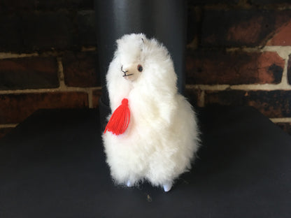 Llama Toy/Ornament, Alpaca ornament perfect for birthday or Christmas present made of alpaca wool fur