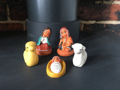 Nativity Scene, Nativity Set, Ceramic nativity set 5 pieces