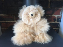 Load image into Gallery viewer, Alpaca fur Teddy bear, Cuddly Teddy Bear, Softest ever Teddy Bear, White Teddy bear, Alpaca fur Teddy Bear, Brown Teddy Bear