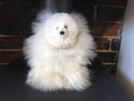 Alpaca fur Teddy bear, Cuddly Teddy Bear, Softest ever Teddy Bear, White Teddy bear, Alpaca fur Teddy Bear, Brown Teddy Bear