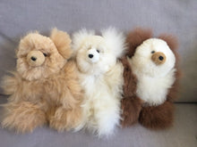 Load image into Gallery viewer, Alpaca fur Teddy bear, Cuddly Teddy Bear, Softest ever Teddy Bear, White Teddy bear, Alpaca fur Teddy Bear, Brown Teddy Bear