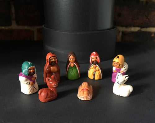 Nativity Scene, Nativity Set, Ceramic nativity set 8 pieces