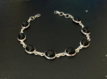 Load image into Gallery viewer, Black Onyx Sterling Silver Bracelet