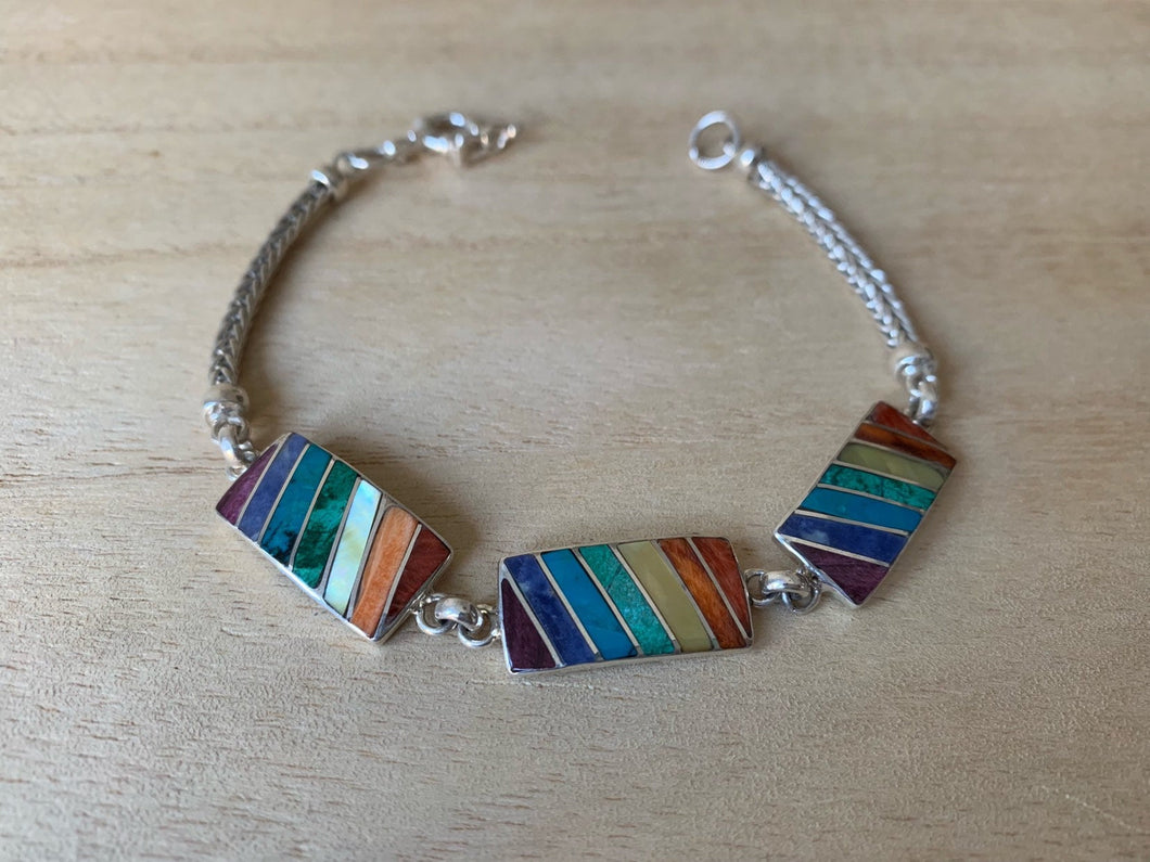 Pride silver bracelet