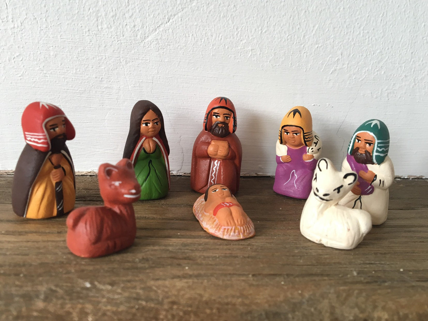 Nativity Scene, Nativity Set, Ceramic nativity set 8 pieces