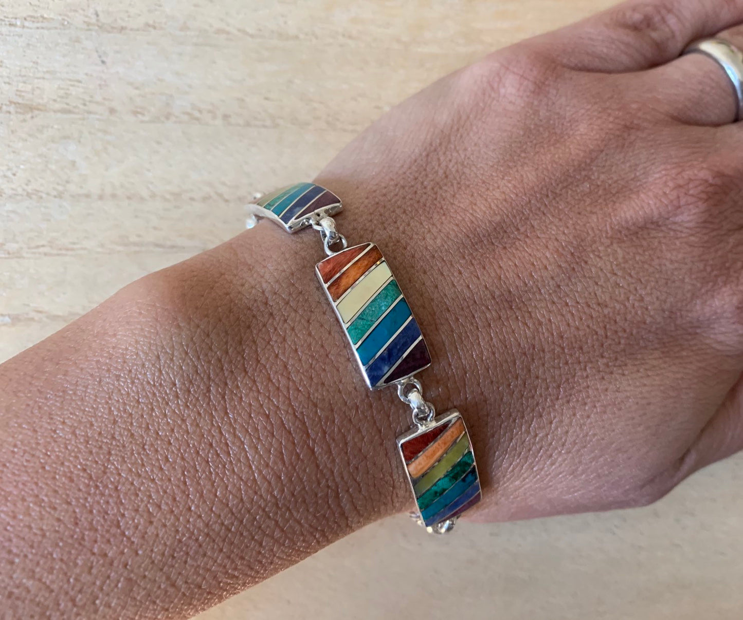 Pride silver bracelet