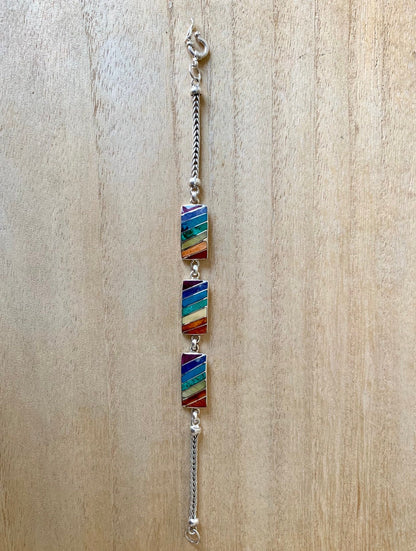 Pride silver bracelet