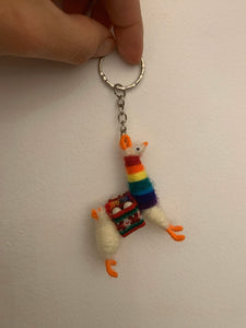 Pride Llama Key ring, Llama key chain, Llama ornament, Pride gifts, Pride llama