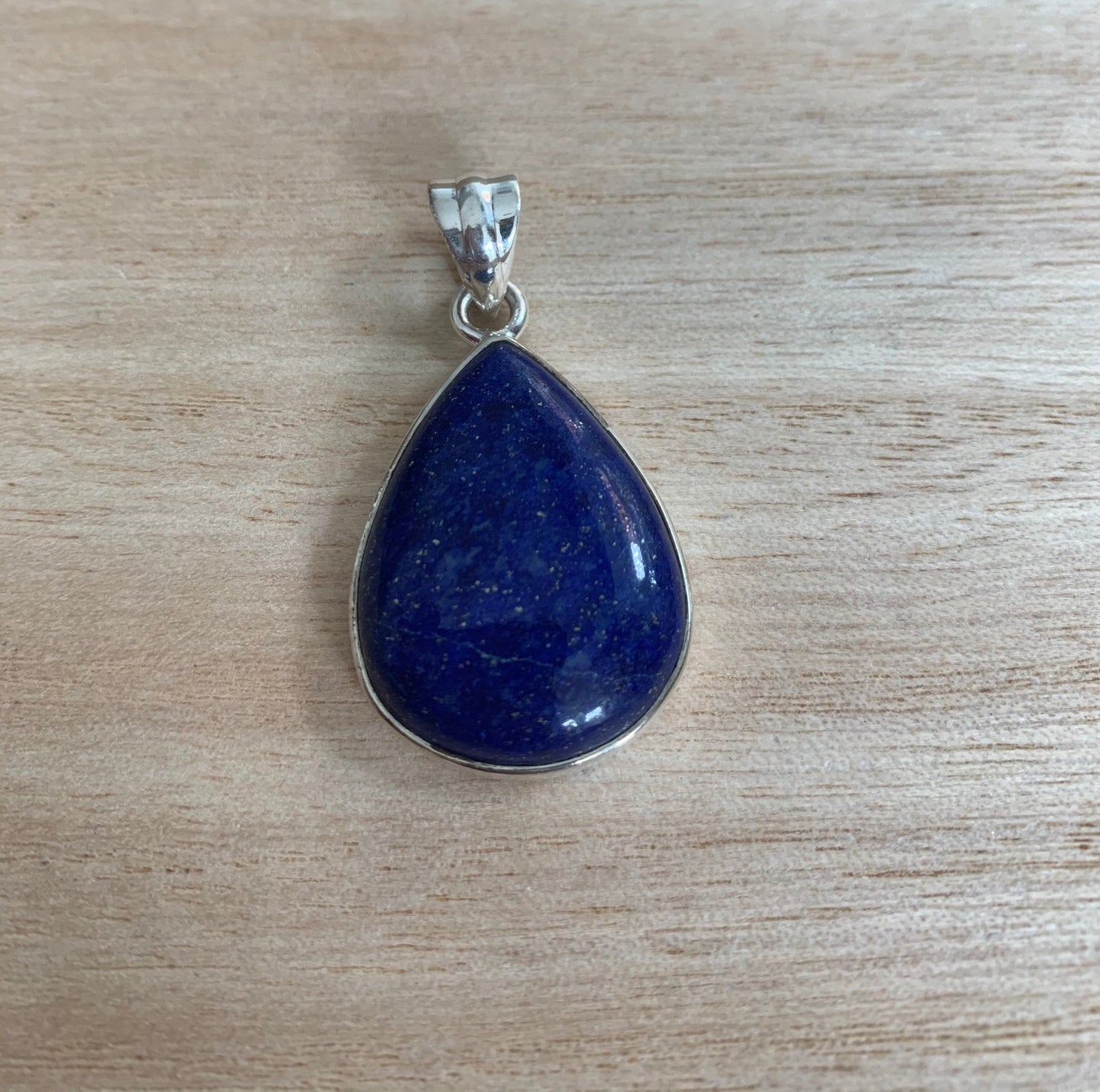 Lapis lazuli  silver pendant, teardrop Lapis pendant, Lapis Lazuli pendant, Lapis lazuli birthstone, teardrop pendant, silver teardrop