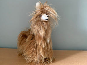 Llama suri cuddle Ornament, Alpaca ornament perfect for birthday or Christmas present made of alpaca wool fur